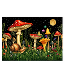 Mushroom Frog Tapestry
