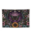 Moth & Flowers Tapestry