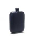 6oz Rectangular Black Flask
