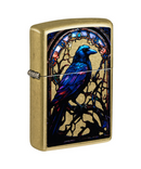 Stained Glass Blackbird Zippo Lighter