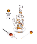 Pulsar 7.75" Halloween Ball Glass Dab Rig Set