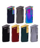 Soul Satin Finish Triple Flame Torch Lighter With Cigar Punch