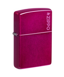 Translucent Candy Raspberry Logo Zippo Lighter