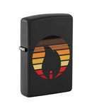 Flame Ignited Logo Zippo Lighter