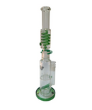 Xtreme Glass 18" 2-Piece Freezer Coil Bong With Percs