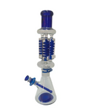 Xtreme Glass 18" Triple Coil Freezer Perc Beaker Bong