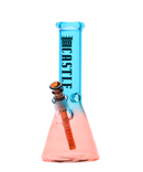 Castle Glassworks 12" 5mm Thick Multi-Coloured Beaker Bong