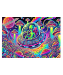 Alien In UFO Tapestry
