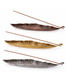 Metal Leaf Incense Burner