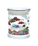 Pulsar Give Metallic Mountains Pop Top Glass Jar