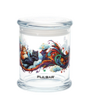 Pulsar Cat Couch Pop Top Glass Jar