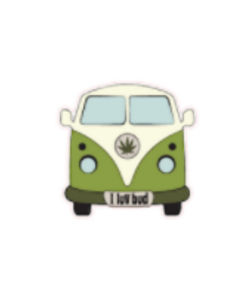 I Luv Bud Van Sticker