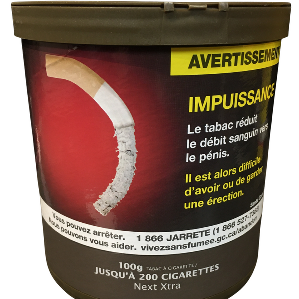 100 grams of tobacco Bayside Virginia Blend (Yellow) Shag 100g Tub Next Xtra Rolling Tobacco 100g