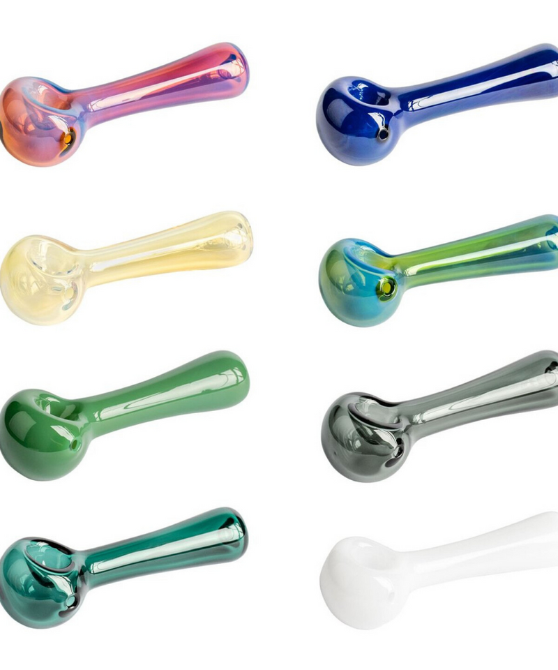 Red Eye Glass Spoon Hand Pipe