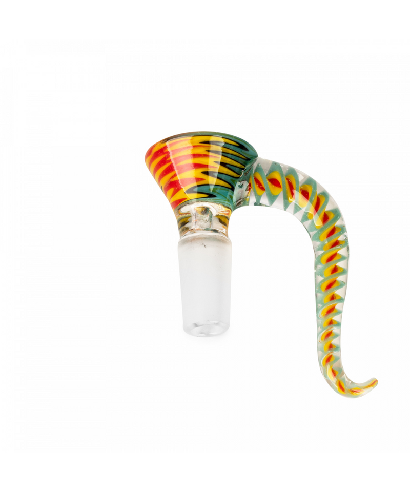 Red Eye Glass 14mm Carnival Cone Bowl | Gord's Smoke Shop