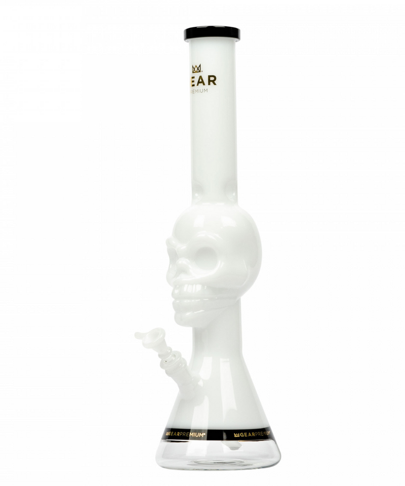 Gear 18" Tuxedo Skull Beaker Bong | Gord's Smoke Shop