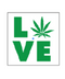 Love Leaf Sticker | Gord's Smoke Shop