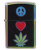 Zippo Peace Love Leaf Lighter