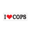 I Heart Cops Sticker