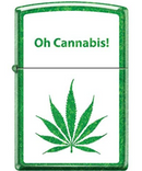 Zippo Oh Cannabis Leaf Lighter