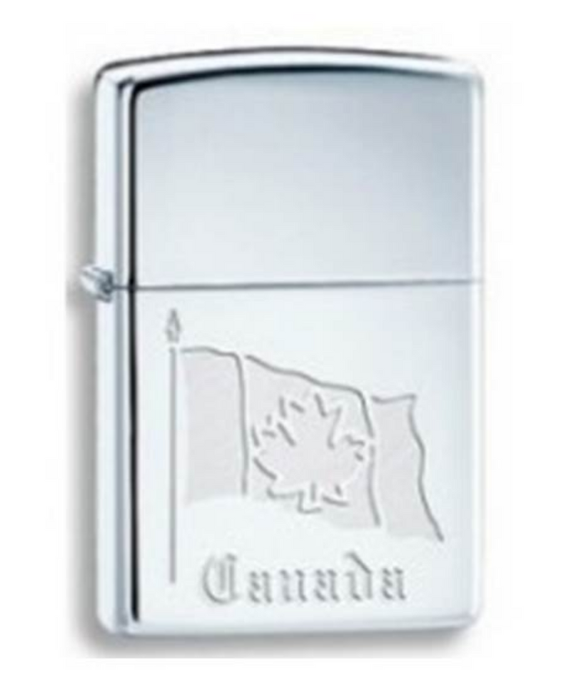 Zippo Flag Of Canada Lustre Lighter
