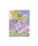 God Kills A Kitten Sticker