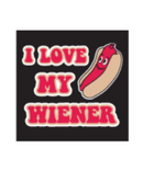 I Love My Weiner Sticker