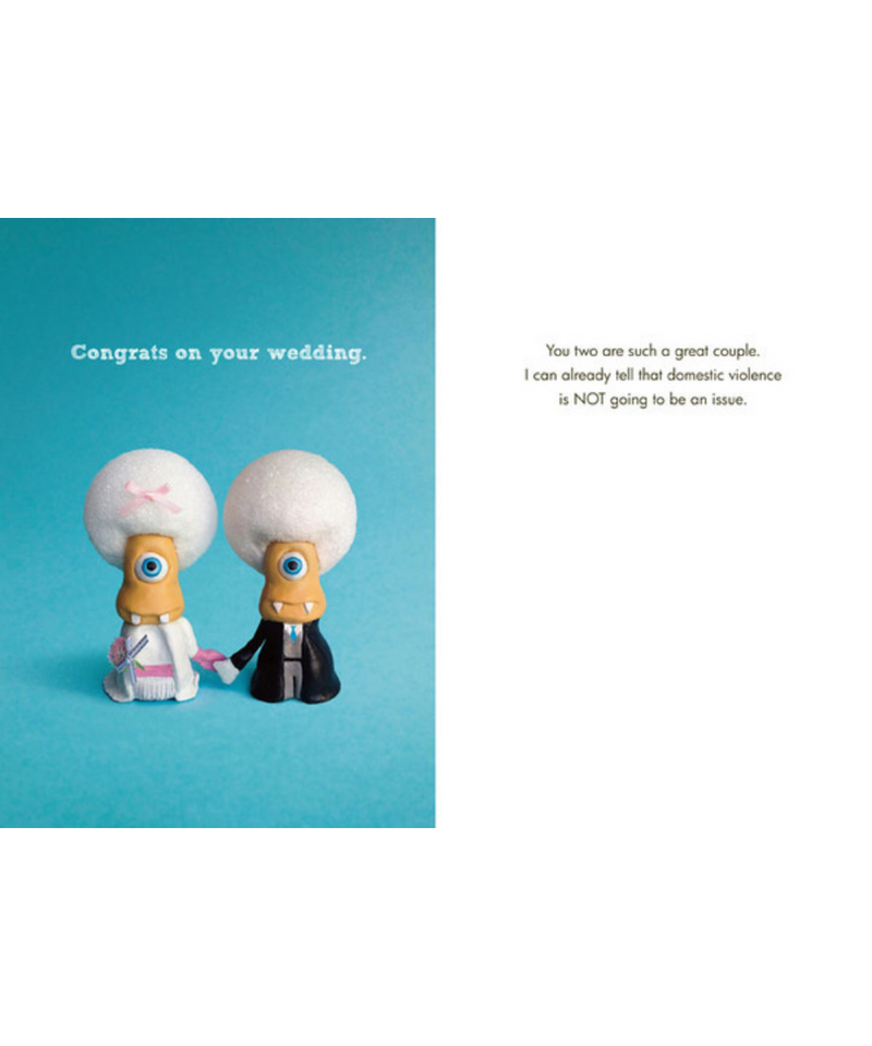 Baldguy Greeting Cards - Congrats On Your Wedding