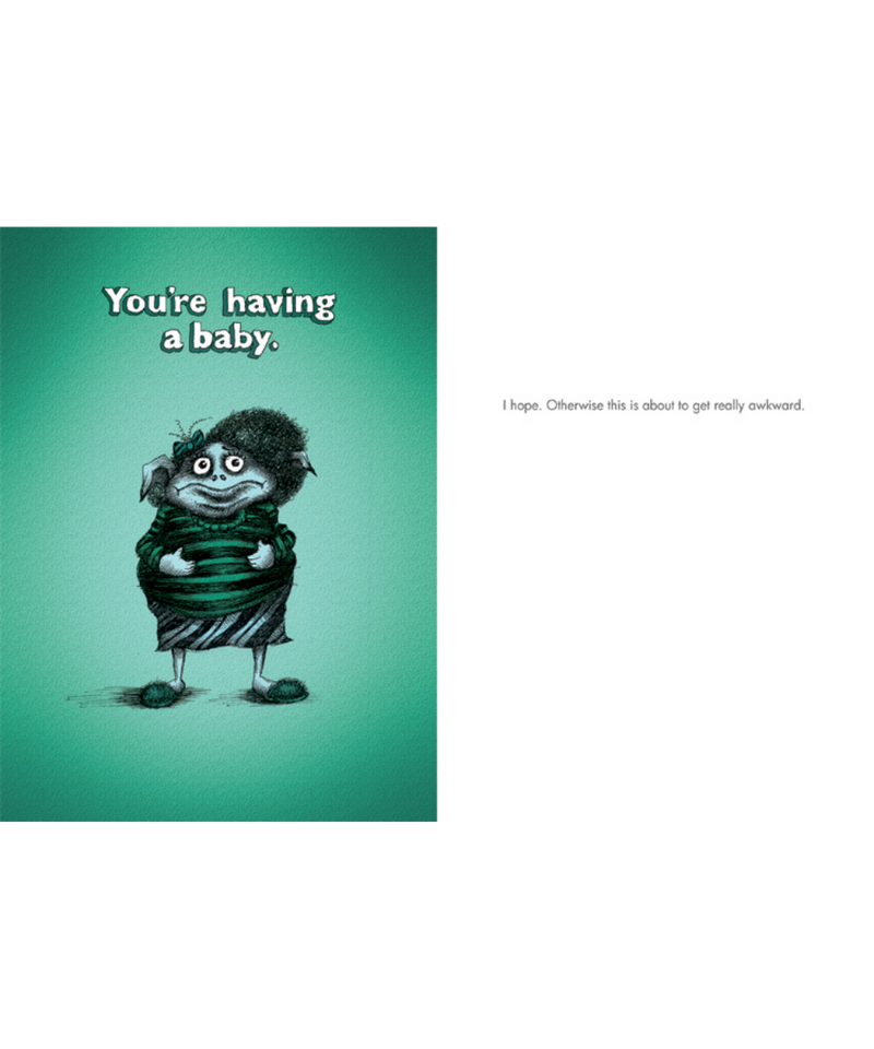 Baldguy Greeting Cards - You're Having A Baby