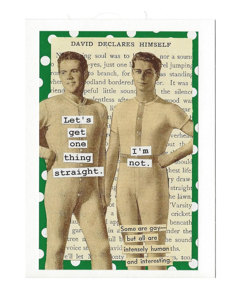 Let's Get One Thing Straight Greeting Card