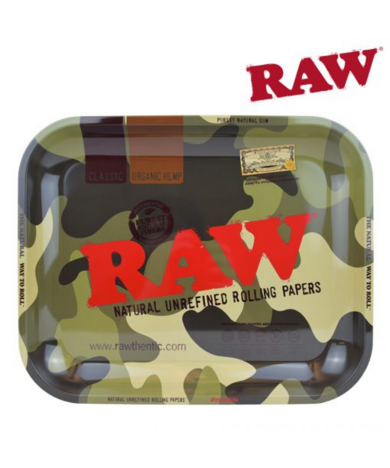 Raw Large Camo Rolling Tray