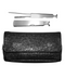 Black Leather Tobacco Pouch With Pipe Tool
