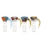 14mm Multi-Colour Zebra Hooked Glass Bowl | Gord's Smoke Shop