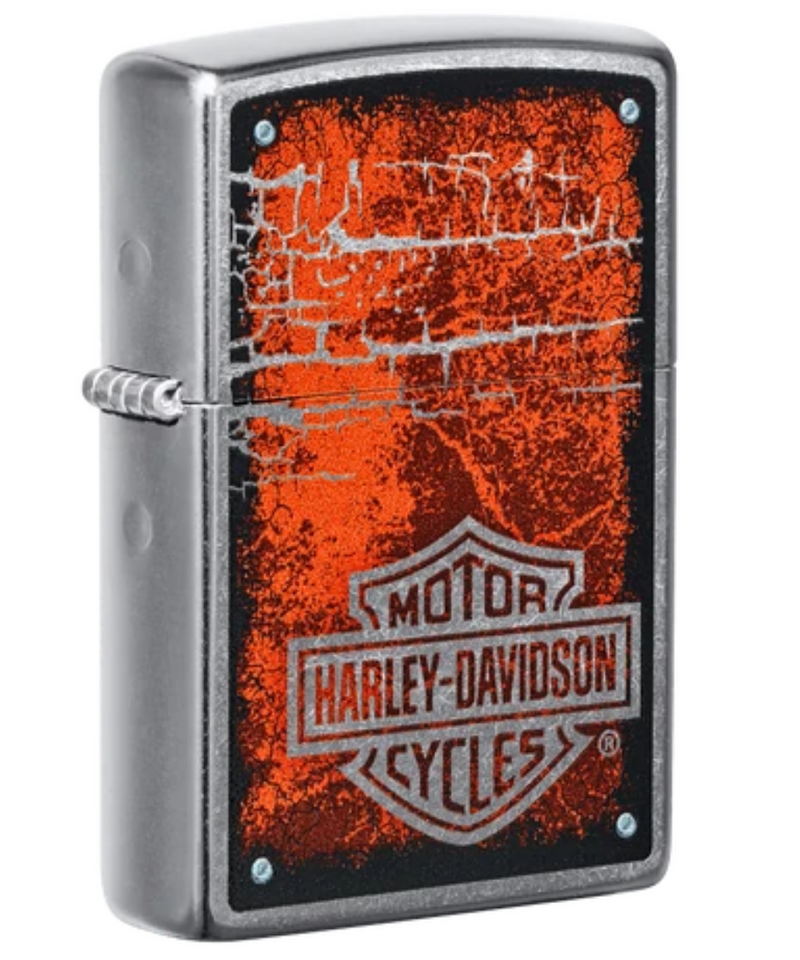 Zippo Harley Davidson Cracked Logo Lighter | Gord's Smoke Shop