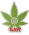 RAW Pot Leaf Sticker | Gord's Smoke Shop