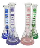 Castle Glassworks Coloured Logo Glass Beaker Bong | Gord's Smoke Shop