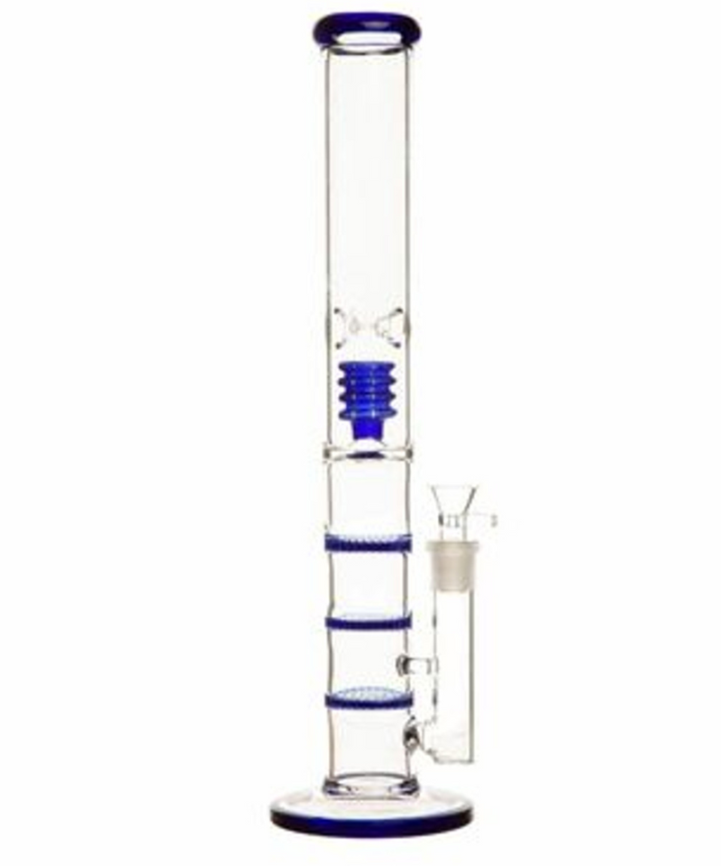 18" Quad Perc Glass Bong | Gord's Smoke Shop