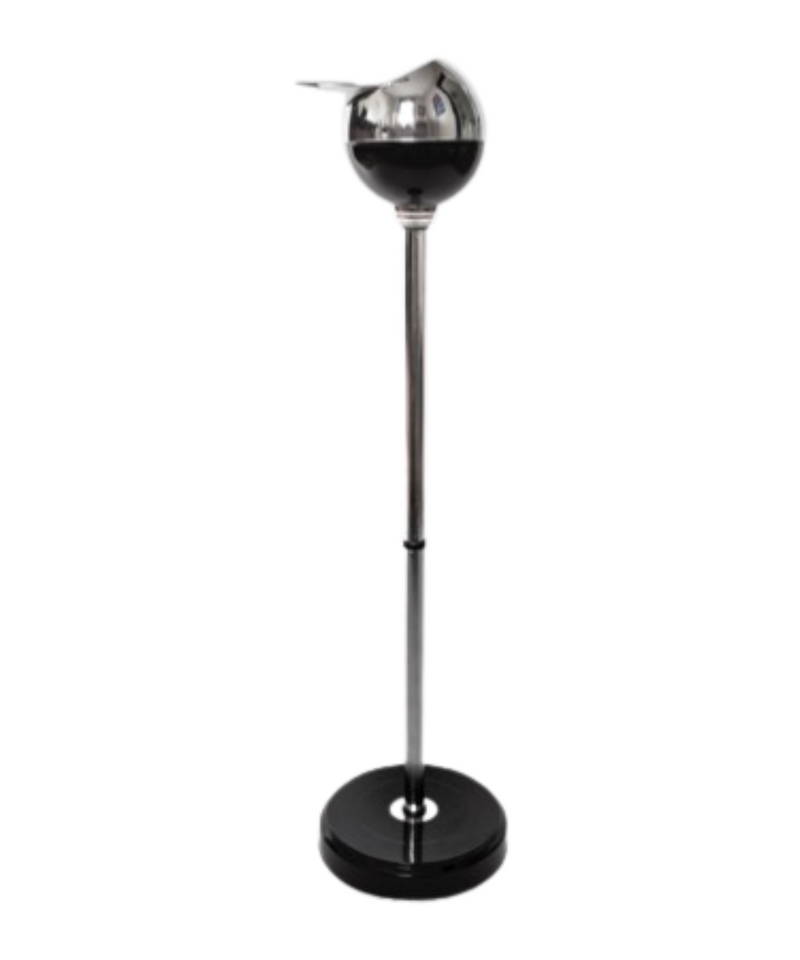 Black & Stainless Steel Stand-Up Ashtray 24" | Gord's Smoke Shop