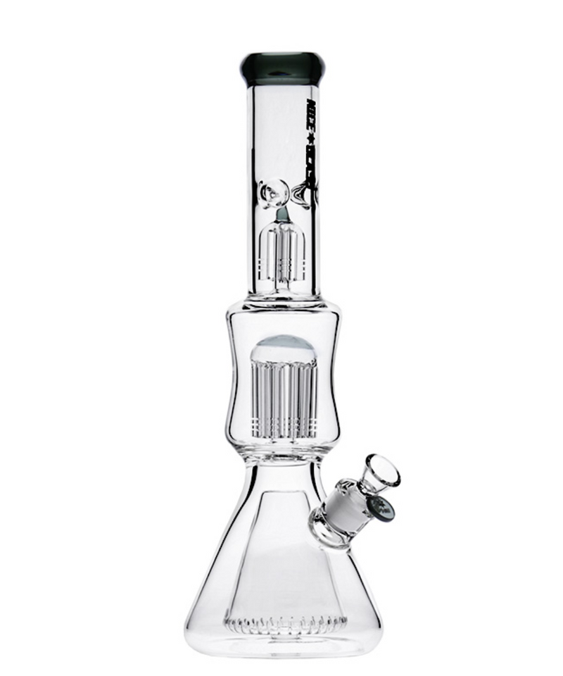 Nice Glass 17" Cone Double Tree Perc Beaker Bong | Gord's Smoke Shop