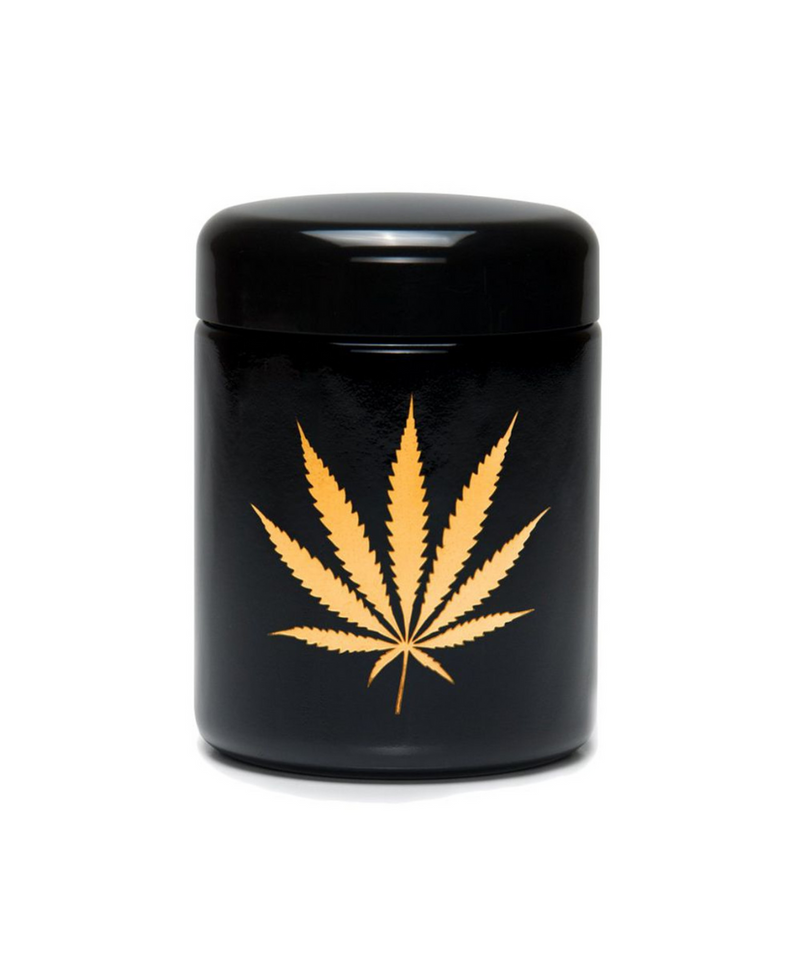 420 Science UV Screw Top Large Gold Leaf Jar | Gord's Smoke Shop