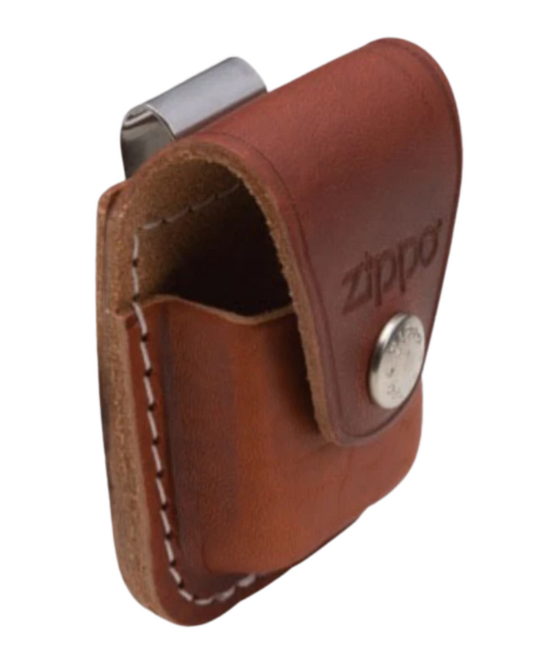 Zippo Lighter Brown Leather Pouch With Clip | Gord's Smoke Shop