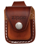 Zippo Lighter Brown Leather Pouch With Loop | Gord's Smoke Shop