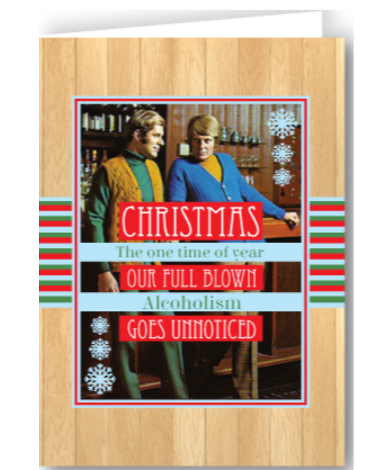 Christmas Alcoholism Greeting Card
